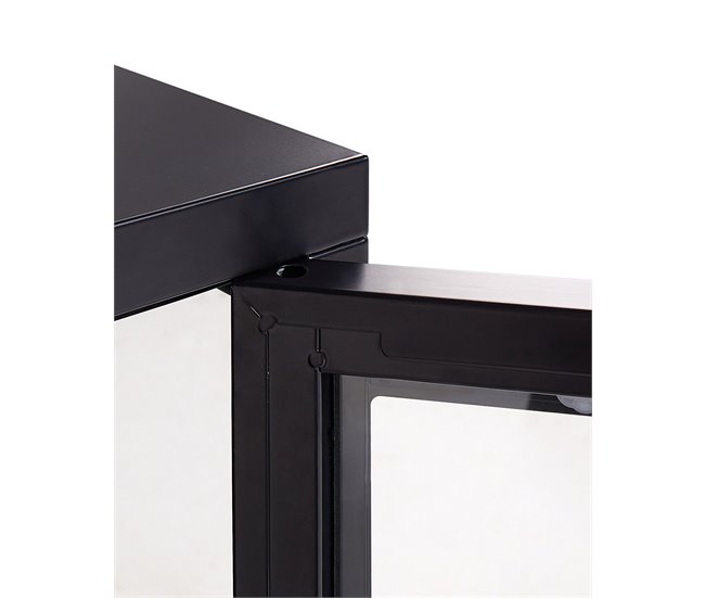 Beliani Vitrina NEWPORT 115 Preto