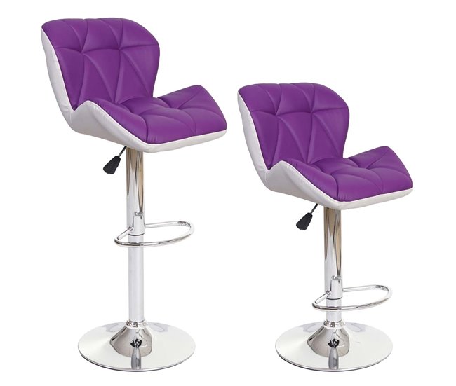 2 bancos de bar, cadeira de balcão com altura Cinza