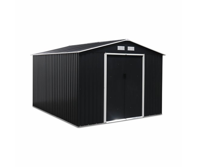 Abrigo de jardim em metal - FLANDRE 277 Cinza