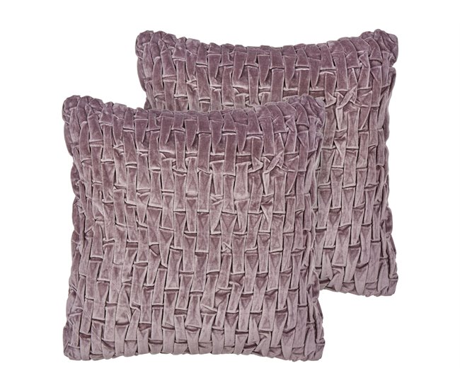 Beliani Almofada decorativa CHIRITA 45x45 Lavanda