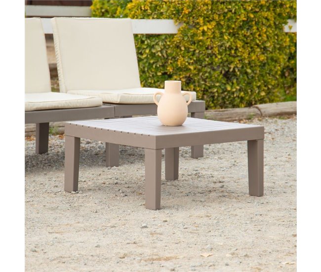 Mesa de centro exterior Wave Castanho