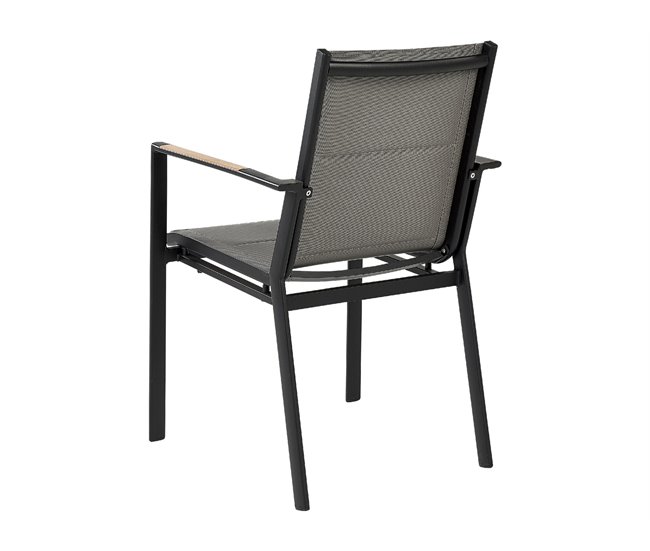 Beliani Cadeira de jardim BUSSETO Preto