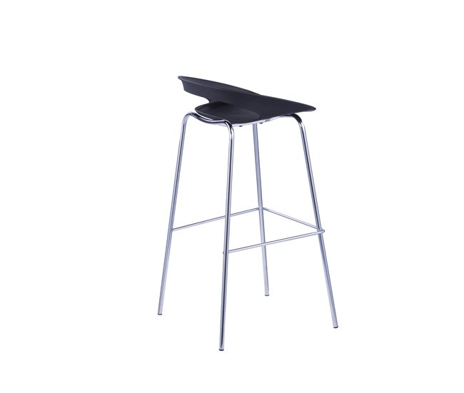 Banco alto STAR fixo 86,5 cm de alto Preto