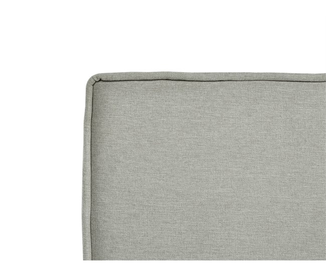 Beliani Cama continental Poliéster DYNASTY 180x217 Cinza Claro