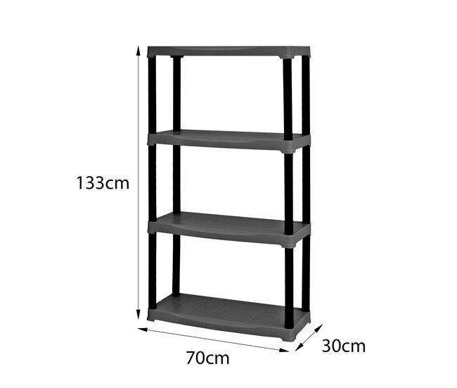 Armário de exterior em PVC Antracite