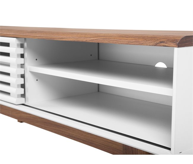 Beliani Mesa de TV TOLEDO 117 Branco