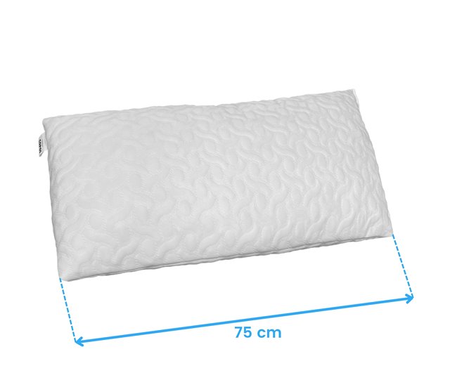 Travesseiro viscoelástico Eko Flakes 75x30 Branco