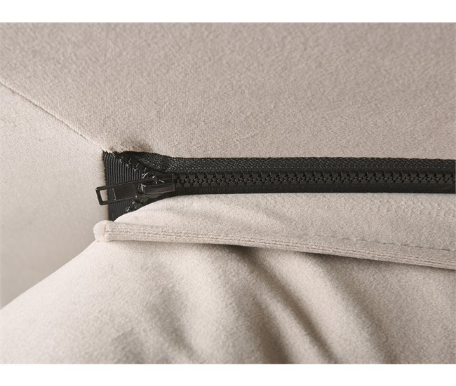 Beliani Cama com armazenamento Veludo BAJONNA 183x235 Bege