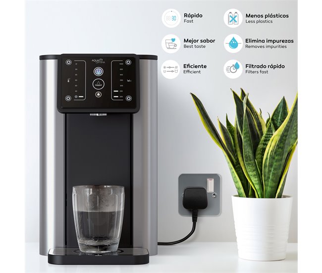 Aqua Optima Aurora Refrigeração e placa de água Preto