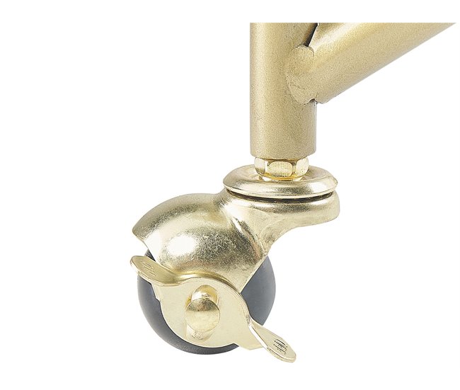 Beliani Carrito de cocina COLTON Dourado