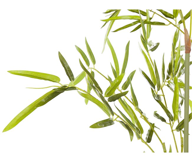 Beliani Planta artificial BAMBUSA VULGARIS Verde