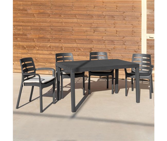 Almofada de cadeira reversível 42x38 Castanho