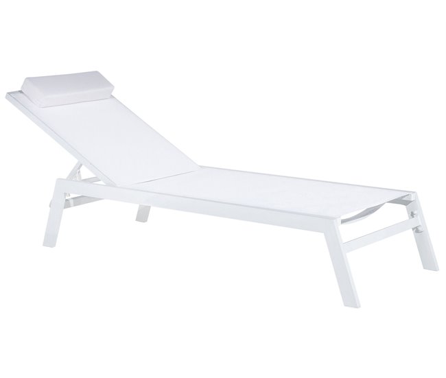 Beliani Cadeira lounge/relax CATANIA Branco