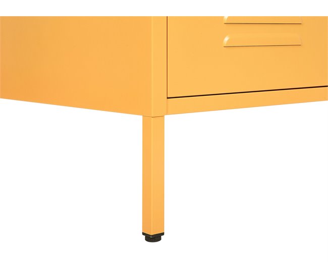 Beliani Estantería de oficina FROME Amarelo