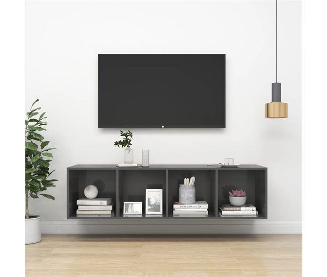 Armário de parede para TV DREAM SPACE 37 Cinza