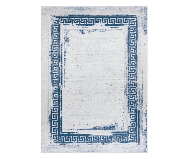 ANDRE 1213 Tapete Grego vintage antiderrapante 80x150 Branco