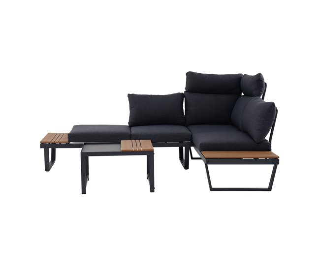 Set de jardim CORNER cor antracite Antracite