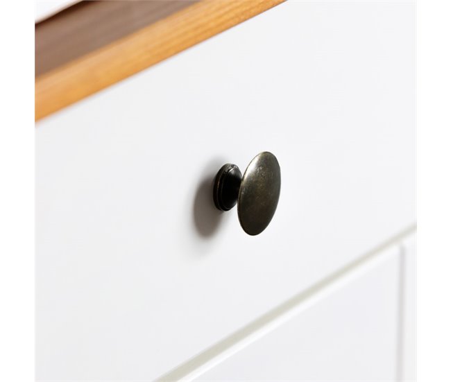 Aparador com 2 portas e 2 gavetas Branco