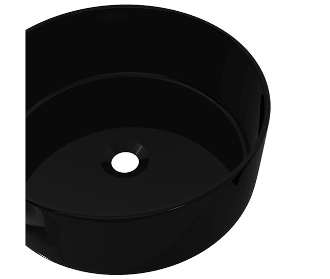 Lavatório - Lavabo - Pia de banheiro redondo Preto