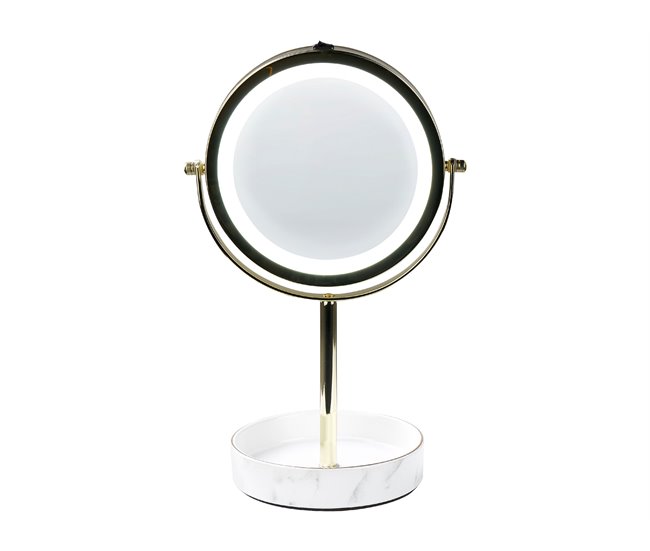 Beliani Espelho de maquilhagem SAVOIE 20x15 Branco
