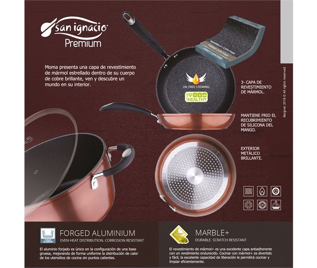 Bateria de cozinha de 8 peças Multicor