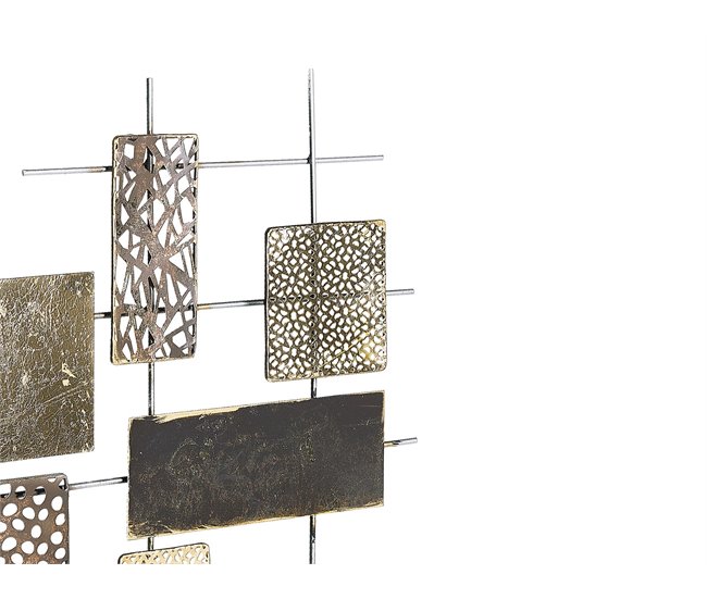 Beliani Decoração de parede ASTATINE Dourado