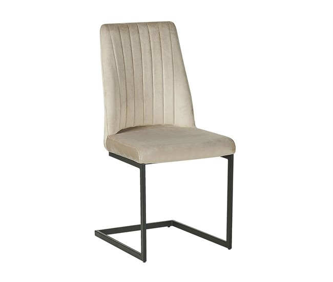 Beliani Silla de comedor LAVONIA Azul Marino