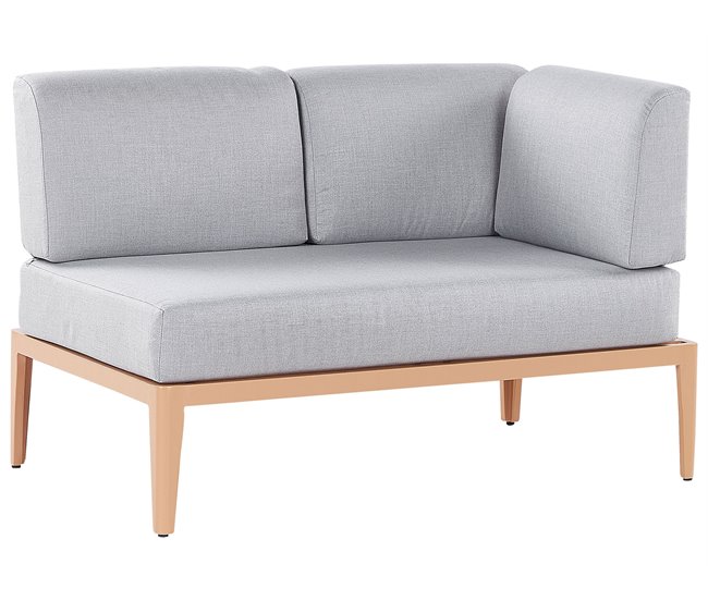 Beliani Conjunto lounge RIMA III Cinza