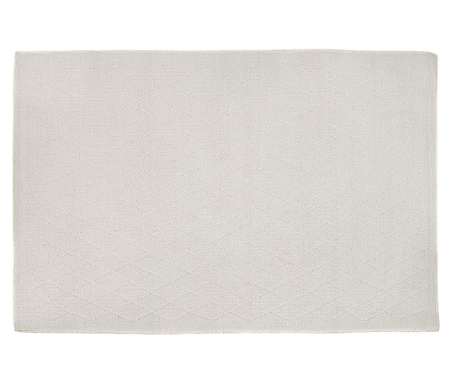 Beliani Pelos curtos ERZIN 140x200 Branco/ Bege