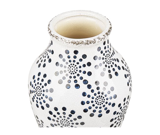 Beliani Jarro de flores NEMEA Branco