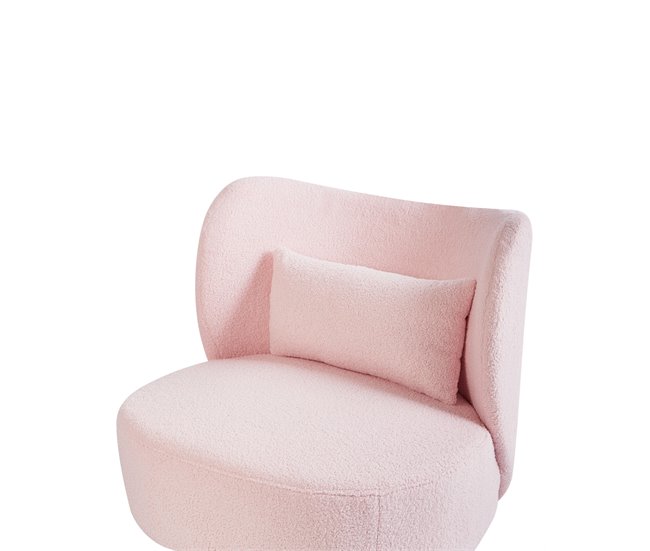 Beliani Poltrona OTSBY II Rosa Talco