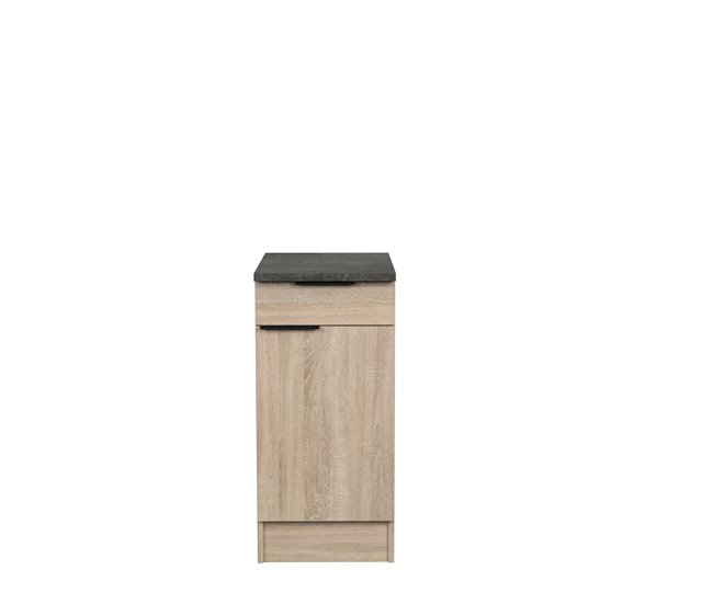 Móvel inferior FUMAY 40cm com gaveta e porta Carvalho
