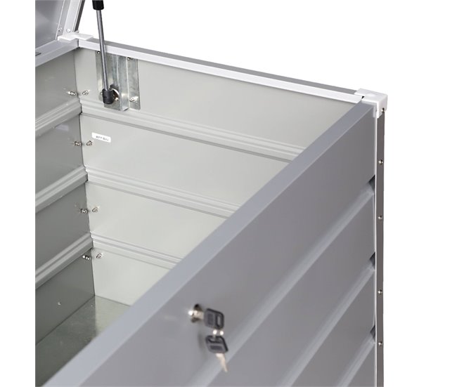 Arca de jardim metálica DETROIT 385L 99 AlumÍnio