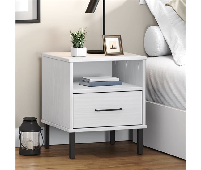 Soluna Home - Mesitas De Noche Mjolda 40 Branco