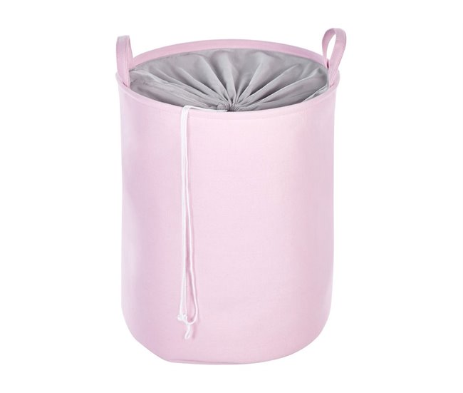 Beliani Cesto de roupa ARCHA Rosa