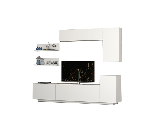 Compacto de TV VENUS cor branca 200cm Branco