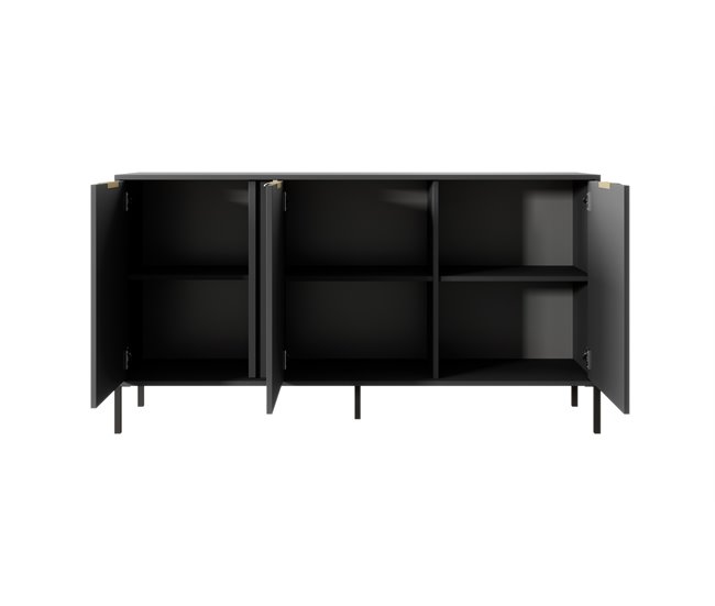 Aparador LARS 153 3D2S 40 Preto