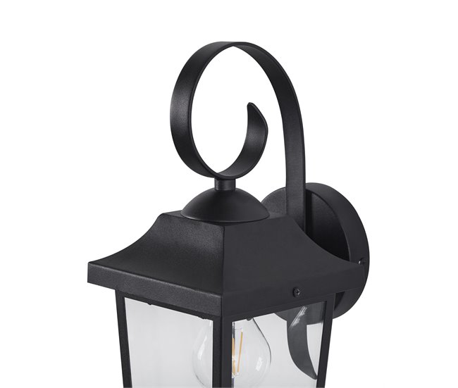 Beliani Iluminação de parede para exterior TANGON Preto