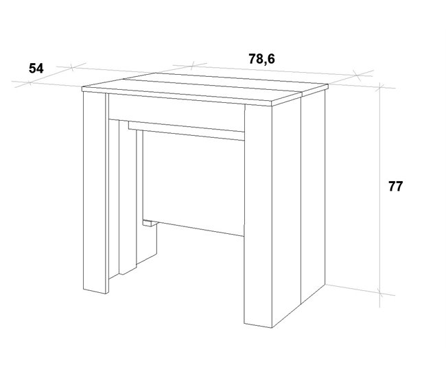 Mesa consola extensível BERTA Carvalho
