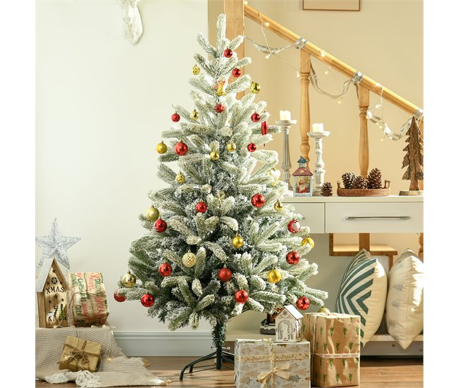 Árvore de Natal PVC, PE, Metal HOMCOM, casa - natal Multicor