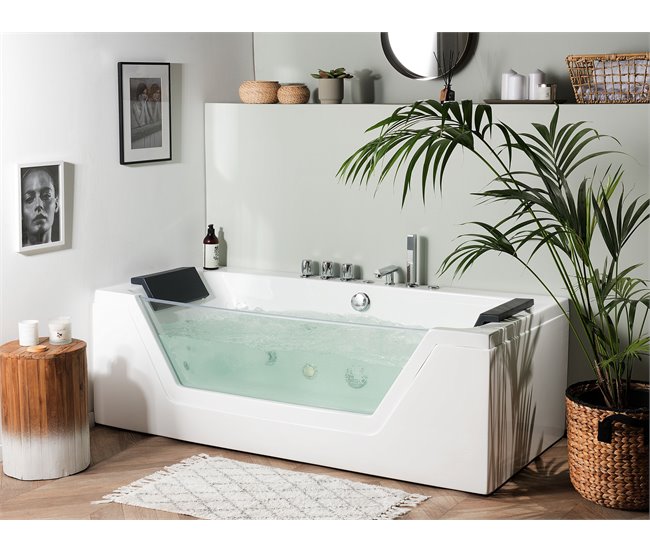 Beliani Banheira de interior SAMANA 71x153 Branco