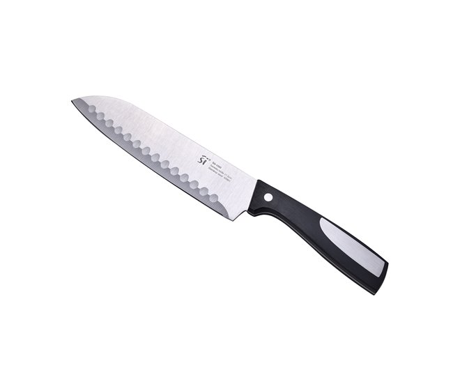 Faca SAN IGNACIO 17,5 cm santoku  Preto/ Inox