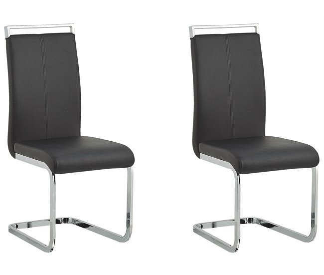 Beliani Cadeira ʺcantileverʺ GREEDIN Preto