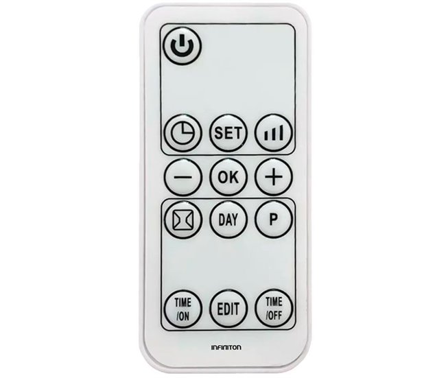 Aquecedor de parede cerâmico Infiniton HCW-4505 - 2000W Branco/cinza
