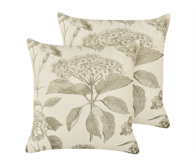 Beliani Almofada decorativa ROSEMARY 45x45 Bege