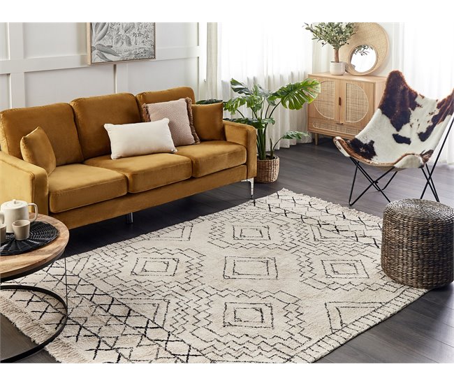 Beliani Pelos curtos ZEYNE 160x230 Bege