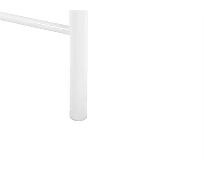 Beliani Cama com estrado Metal ANTLIA 168x209 Branco