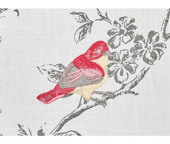Beliani Cojín decorativo DILLENIA Branco/ Bege