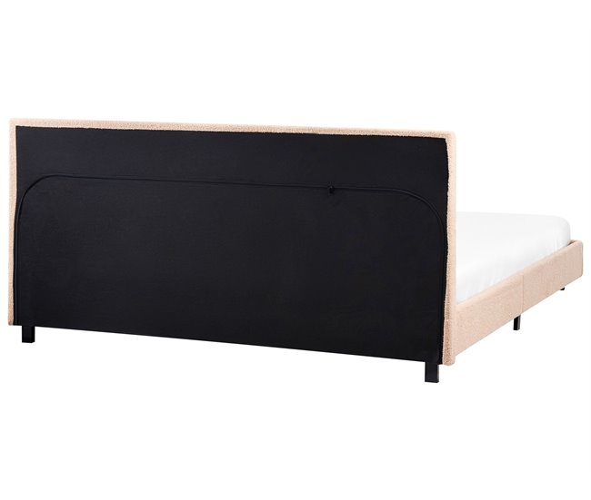 Beliani Cama Bouclé ALBI 195x211 Bege