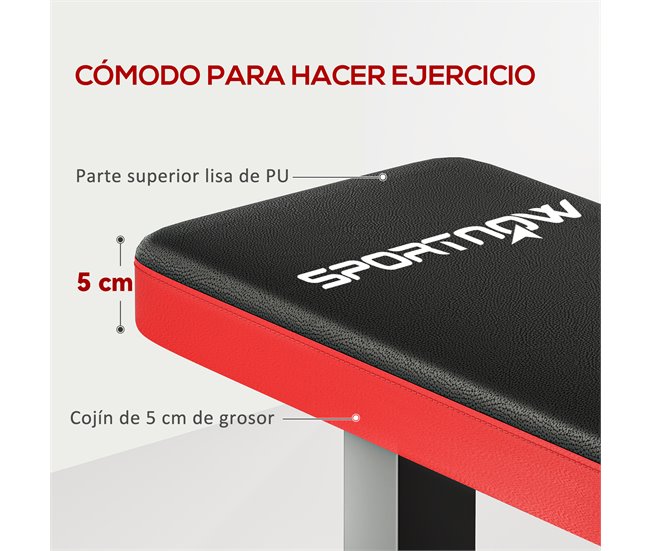 Banco de Musculação Aço e PU SPORTNOW Preto